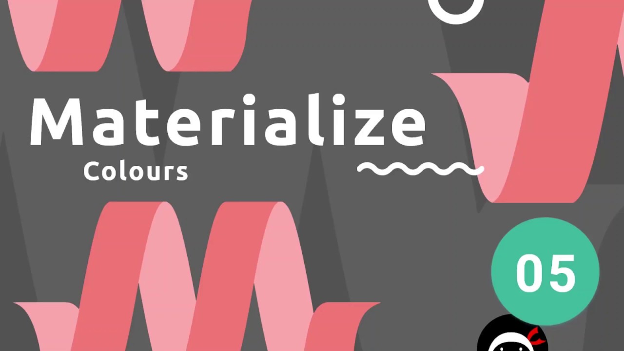 Materialize Tutorial #5 - Colours