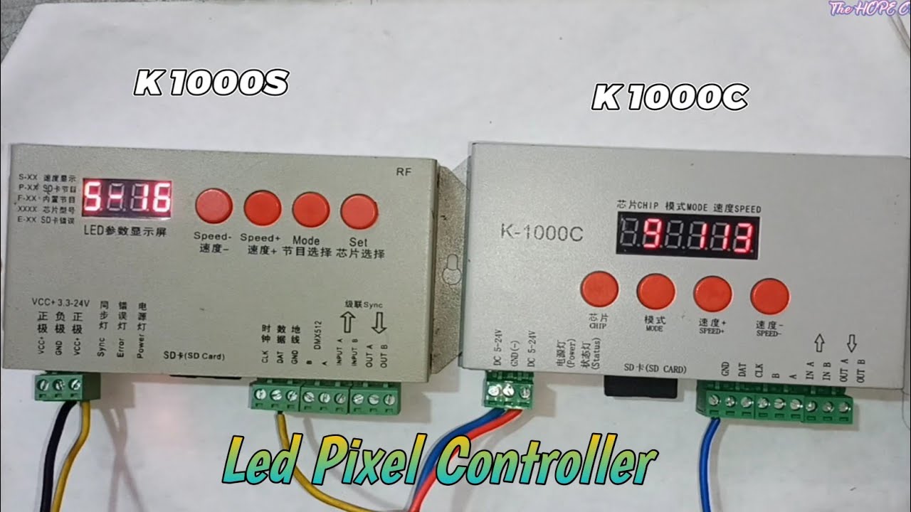 pixel led controller K 1000s & K 1000c close look & review