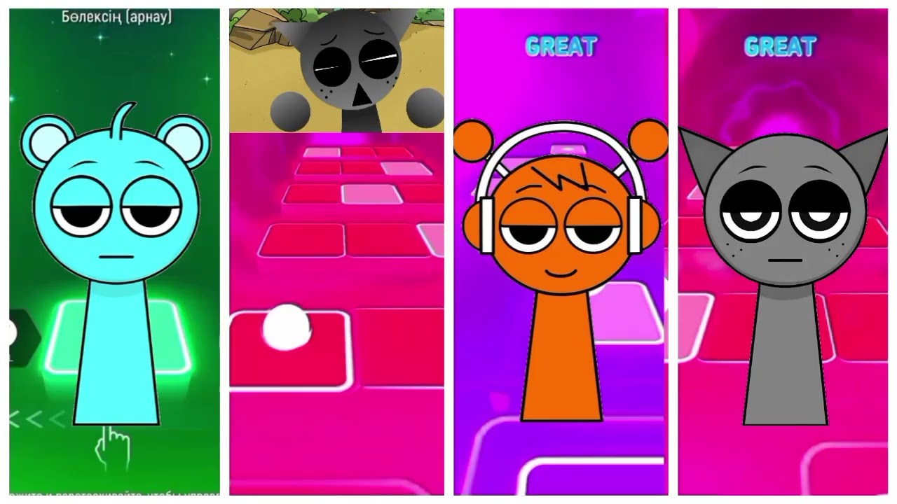 SPRUNKI Incredibox - Coffin Dance Song (COVER) Tiles hop