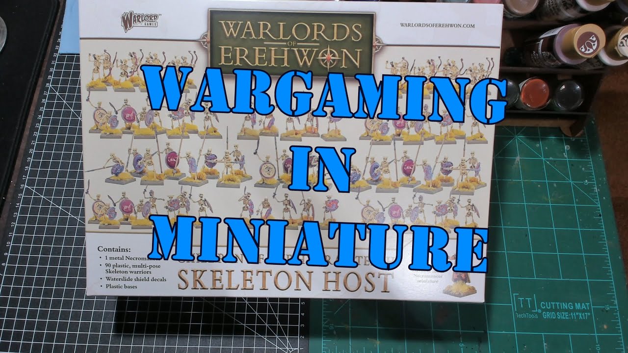 Wargaming in Miniature ☺Warlord Games Skeleton Host Miniature Review ☺ Warlords of Erehwon