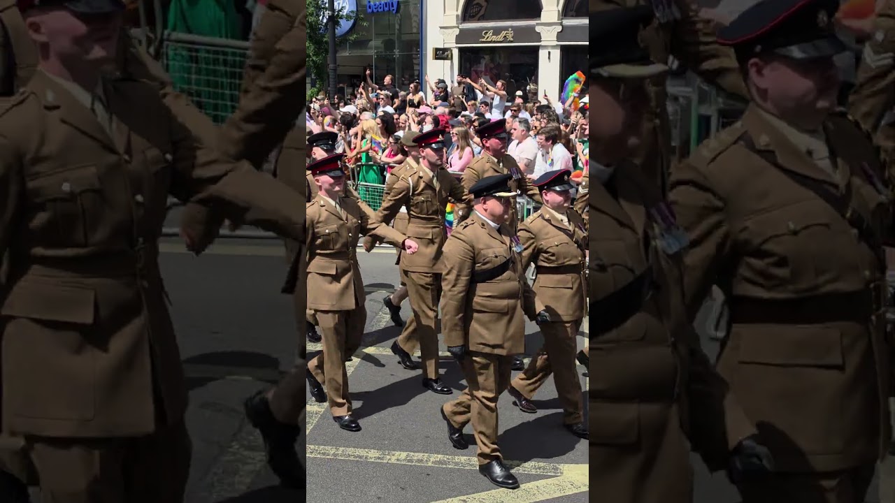 BRITISH ARMY PARADES PRIDE CELEBRATION