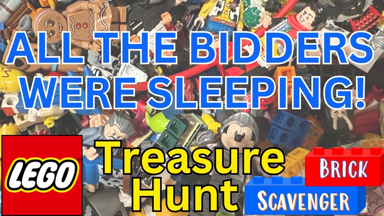 Lego Minifigure Treasure Hunt: All the Bidders were Sleeping!