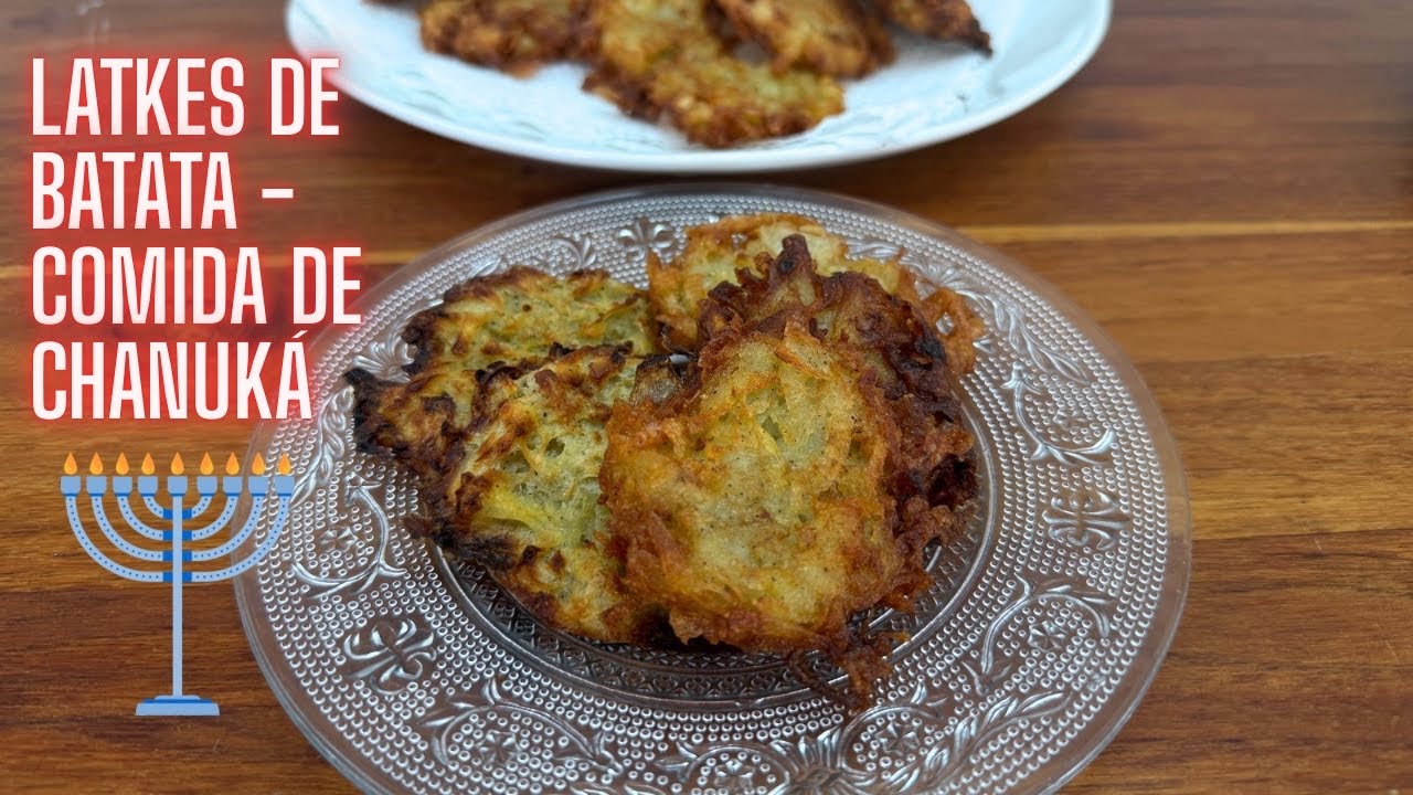 LATKES DE BATATA. SEM GLÚTEN.