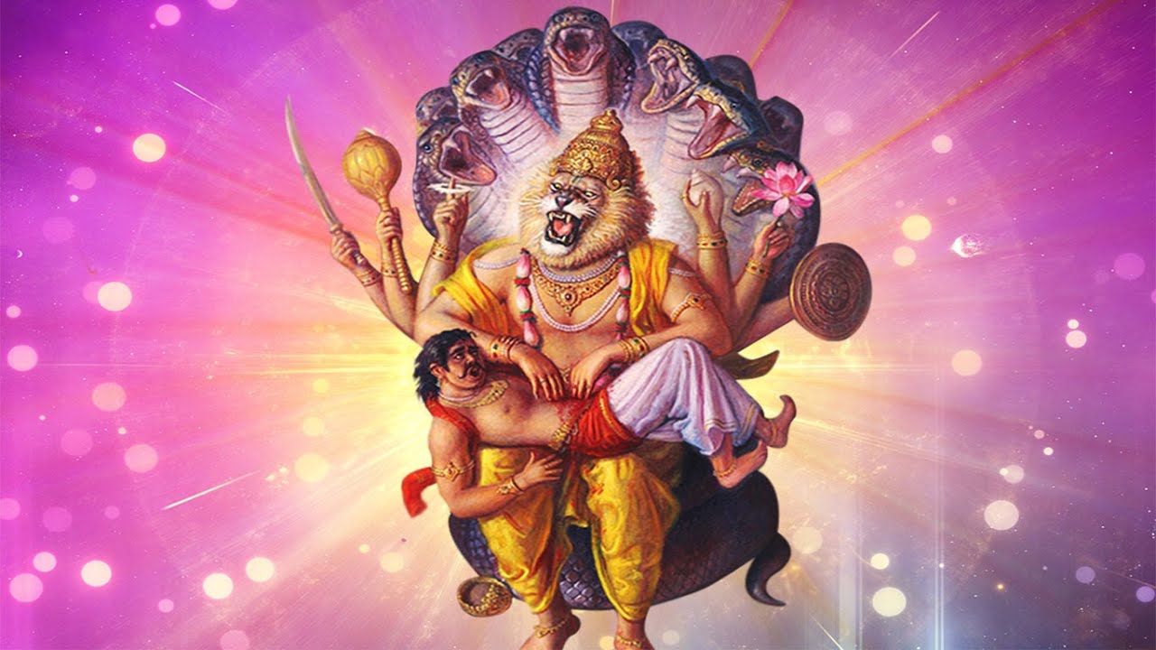 Namaste Narasimhaya ( telugu ) ||  Hare Krishna vidya