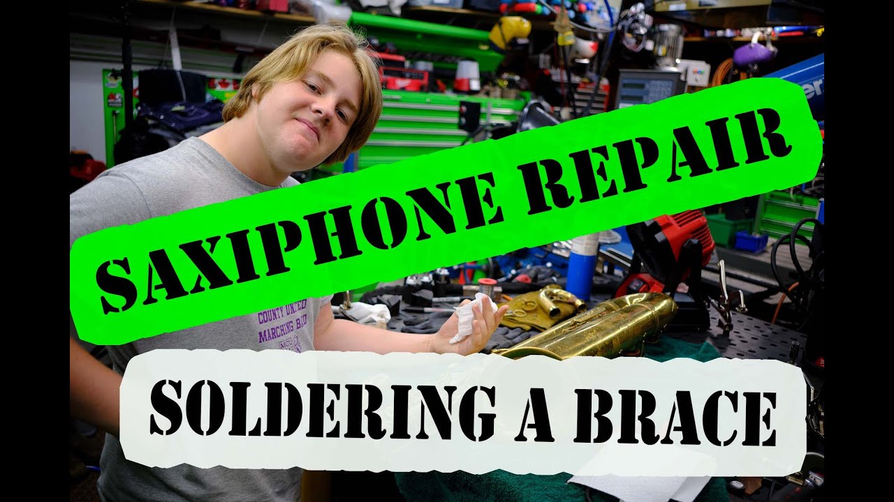 Soldering A Saxophone, Band Instrument Repair