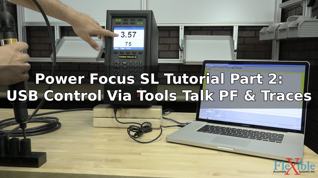 Atlas Copco Tensor SL Tutorial Part 2 - USB Control with Tools Talk PF