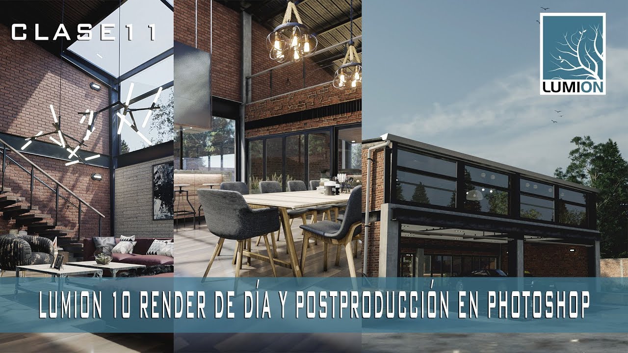 RENDER REALISTA DE DÍA EN LUMION 10 CON POSTPRODUCCIÓN EN PHOTOSHOP - CLASE 11
