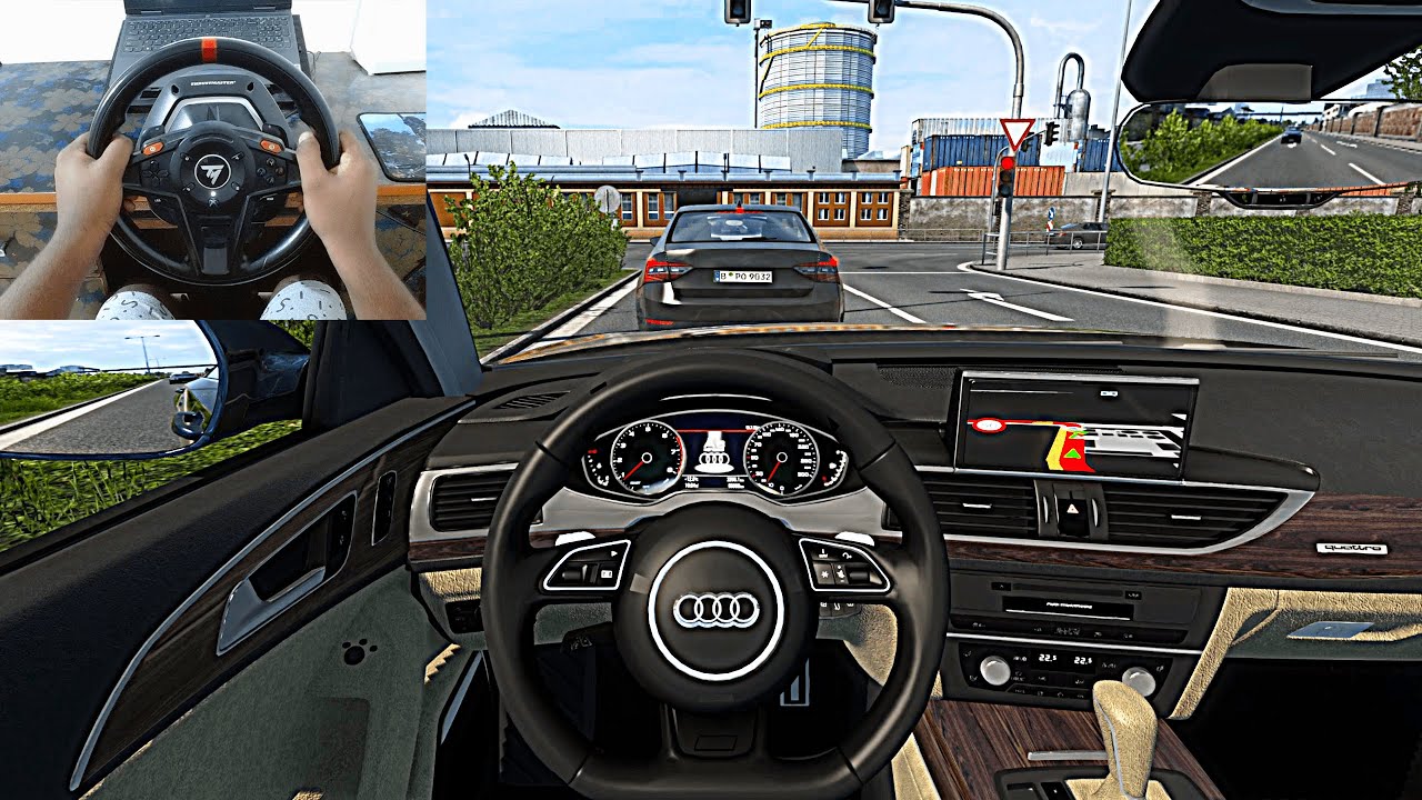 2015 Audi A6 C7 &ndash; Euro Trucks Simulator 2 [Steering Wheel Gameplay]