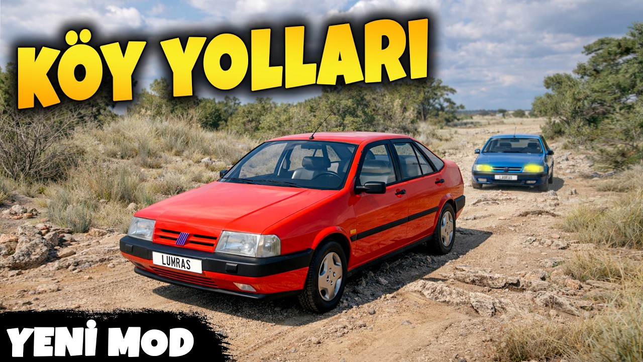 YENİ MODUMUZ ( TEMPRA ) KÖY YOLLARI - YENİ MOD İNCELEME // BeamNG.drive