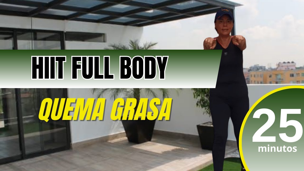 ENTRENAMIENTO CARDIO HIIT DE 25 MINUTOS DE PIE PARA TODO EL CUERPO | QUEMA GRASA Y TONIFICA EN CASA