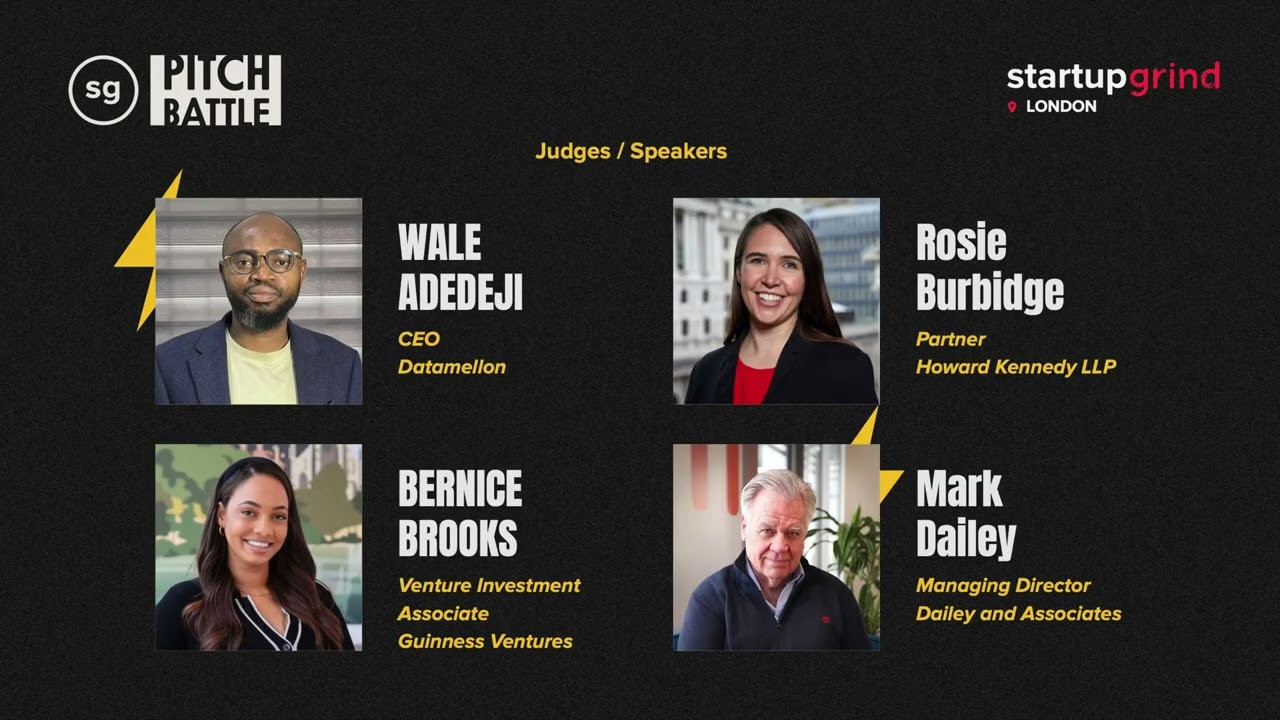 Startup Grind London Pitch Battle 2025 January