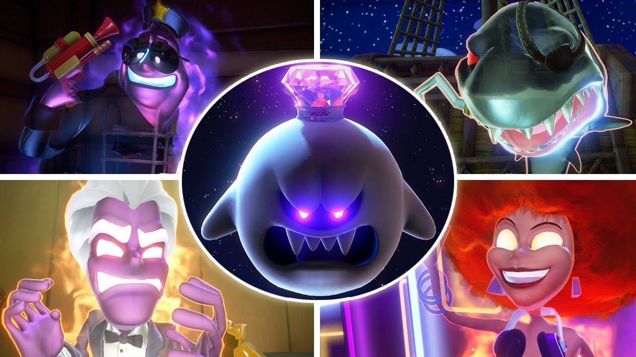 TODOS LOS JEFES (SIN DAÑO) | LUIGI'S MANSION 3