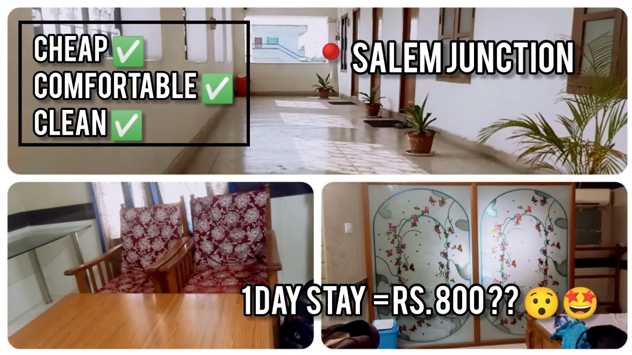 Cheapest and comfortable stay in Salem 😯🤩 1 day = Rs 800 with A/C . @mydailystreams