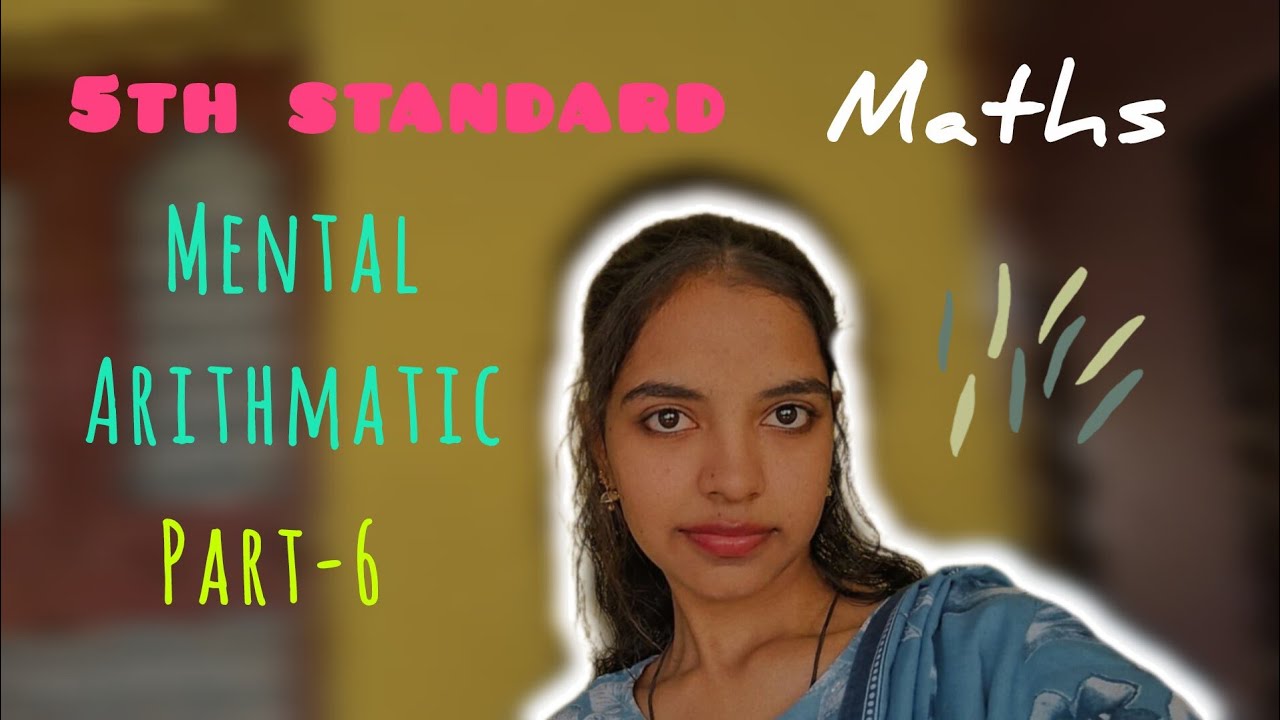 Maths Class 5 chapter MENTAL ARITHMETIC part-6