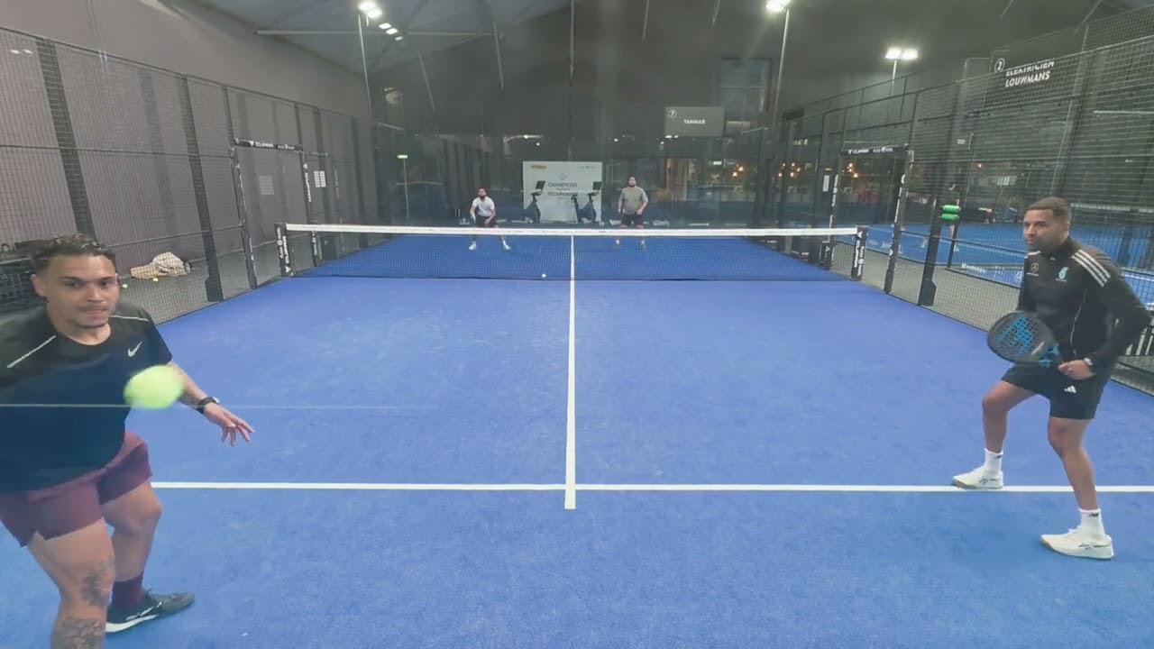 PADEL SET 1 ! Walid/Floris VS Yannick/Romano