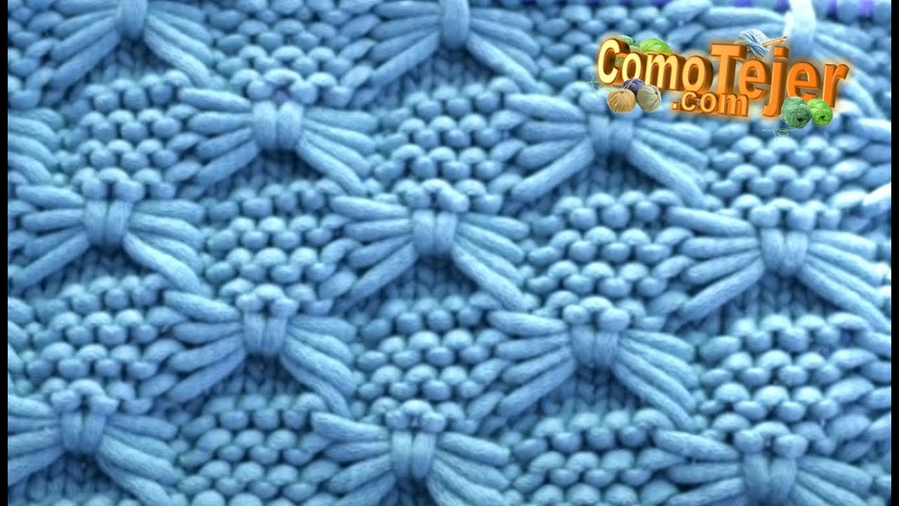 Cómo Tejer Punto para Suéter Borde Elástico Colores 2 agujas, palitos, knitting (1143)