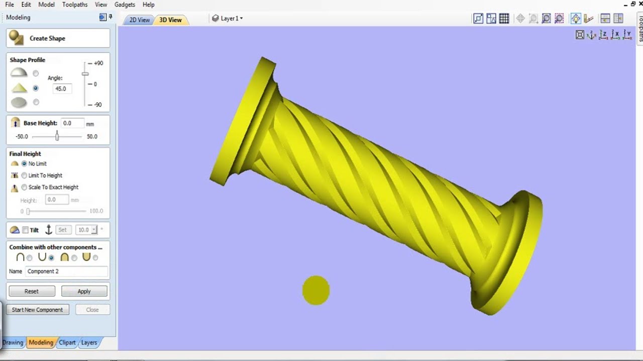 #Vectric Aspire #Rotary #Tutorial2#Rotary #Columns #Lathe #Piller #Interior #Design #spiral #fluting