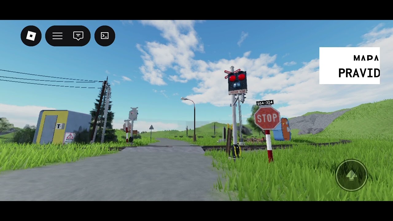 Robloxový železniční přejezd Křemže Mrhal (AŽD 71)
