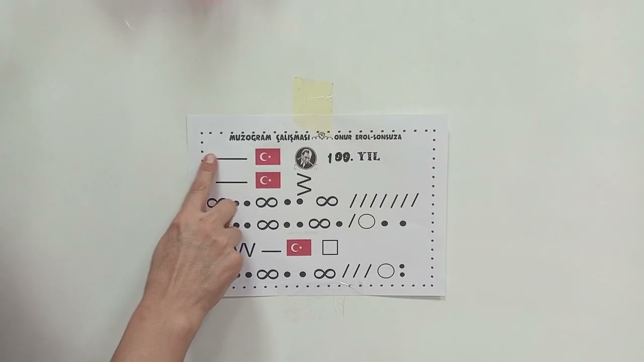 Onur EROL 'un  Sonsuza Şarkısının Muzogram tekniğine uygulanması