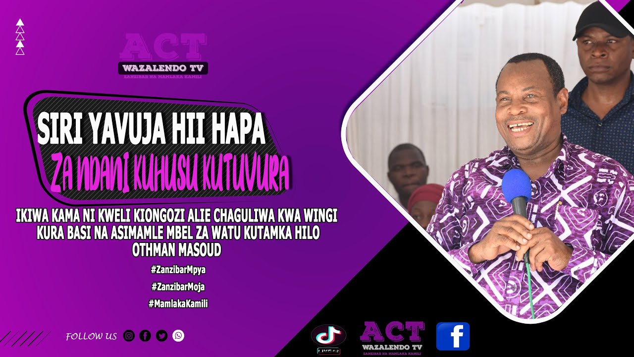@officialactwazalendotv KWA JAMBO HILI HAKIKA HAUKUWA NA DHAMIRA YA DHAT JUU YA #GNU YETU  #OMO #ACT