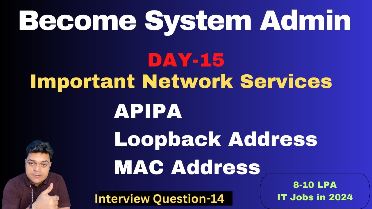 Become System Admin in 2024 ! About Important Network Services APIPA , Loopback Add and MAC Add !