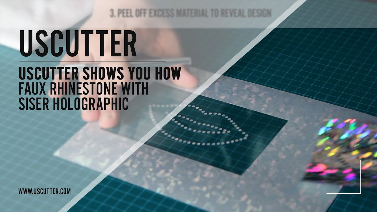 USCutter Shows You How - Faux Rhinestone Design with Siser Holographic