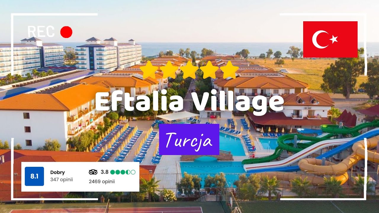 🇹🇷 Eftalia Village ⭐⭐⭐⭐⭐ Alanya &ndash; Hotel z dostępem do Eftalia Island i aquaparkiem 🌴💦 Hotel Tour