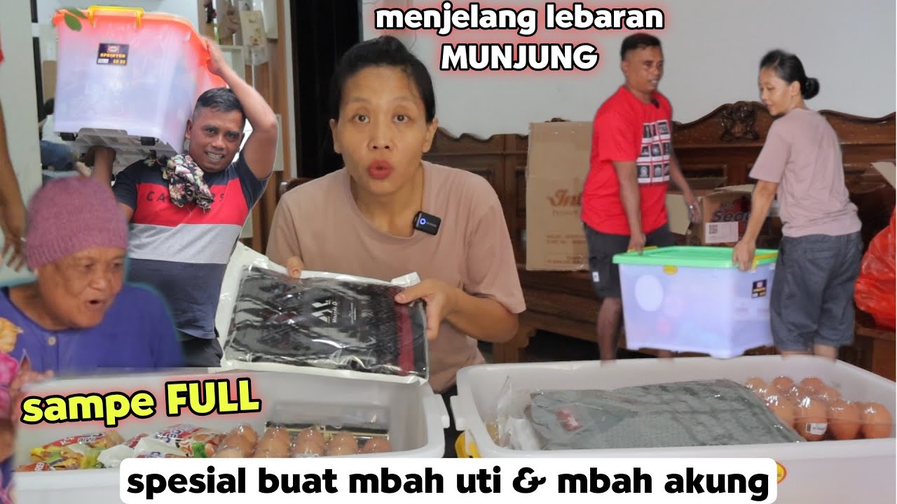 Sampe penuh !! Munjung lebih awal mbah uti senyum LEBAR 
