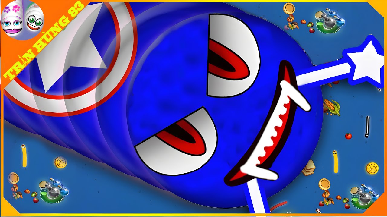 🐍WORMSZONE.IO | GIANT SLITHER SNAKE TOP 01 / Лучший игровой процесс в Epic Worms Zone! | Trần Hùn...
