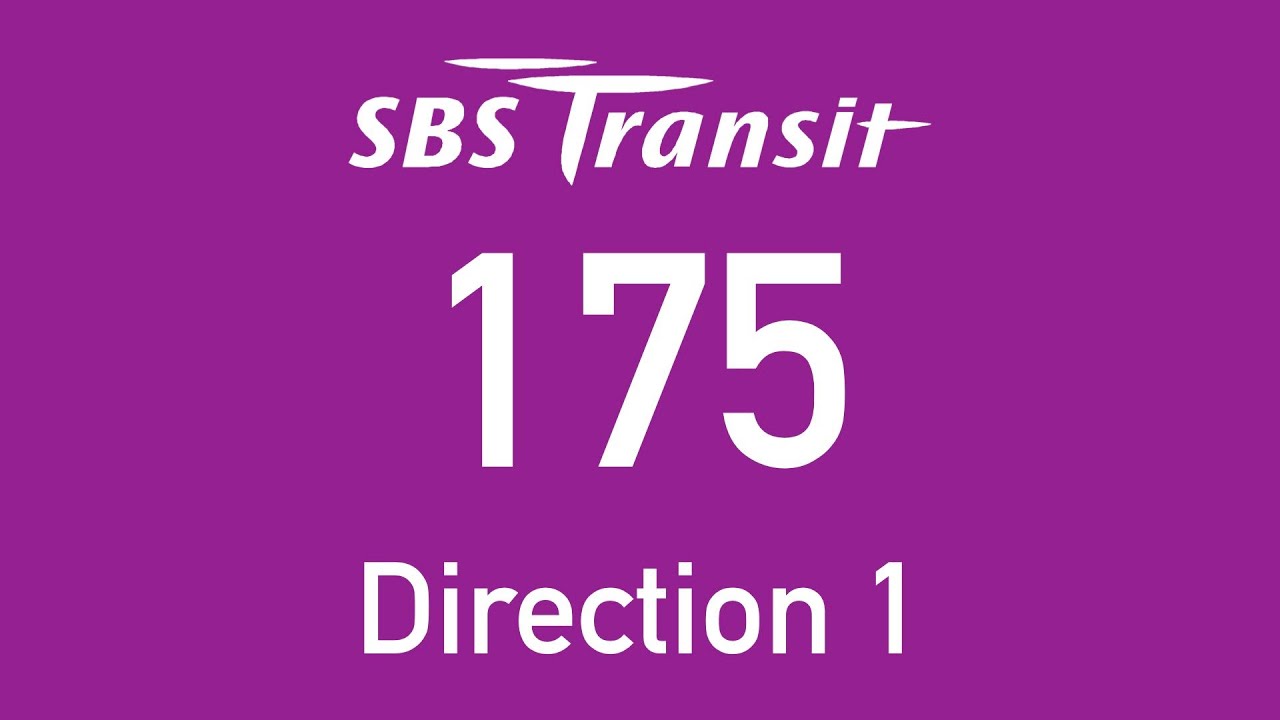 SBS Transit Trunk Bus Service 175 Direction 1 Hyperlapse