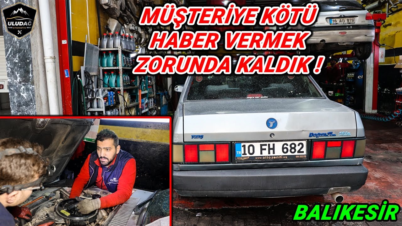 ARABA PİSTON KOLU YAMULTMUŞ YAĞ YAKIYOR !(Tofaş Doğan SL 1.6 Motor Rektifiye | Sıfır Silindir Kapak)