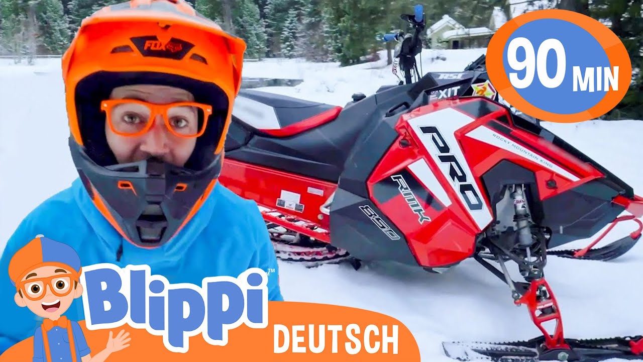 Blippi Deutsch - Lernt etwas über Schneemobile | Abenteuer und Videos für Kinder