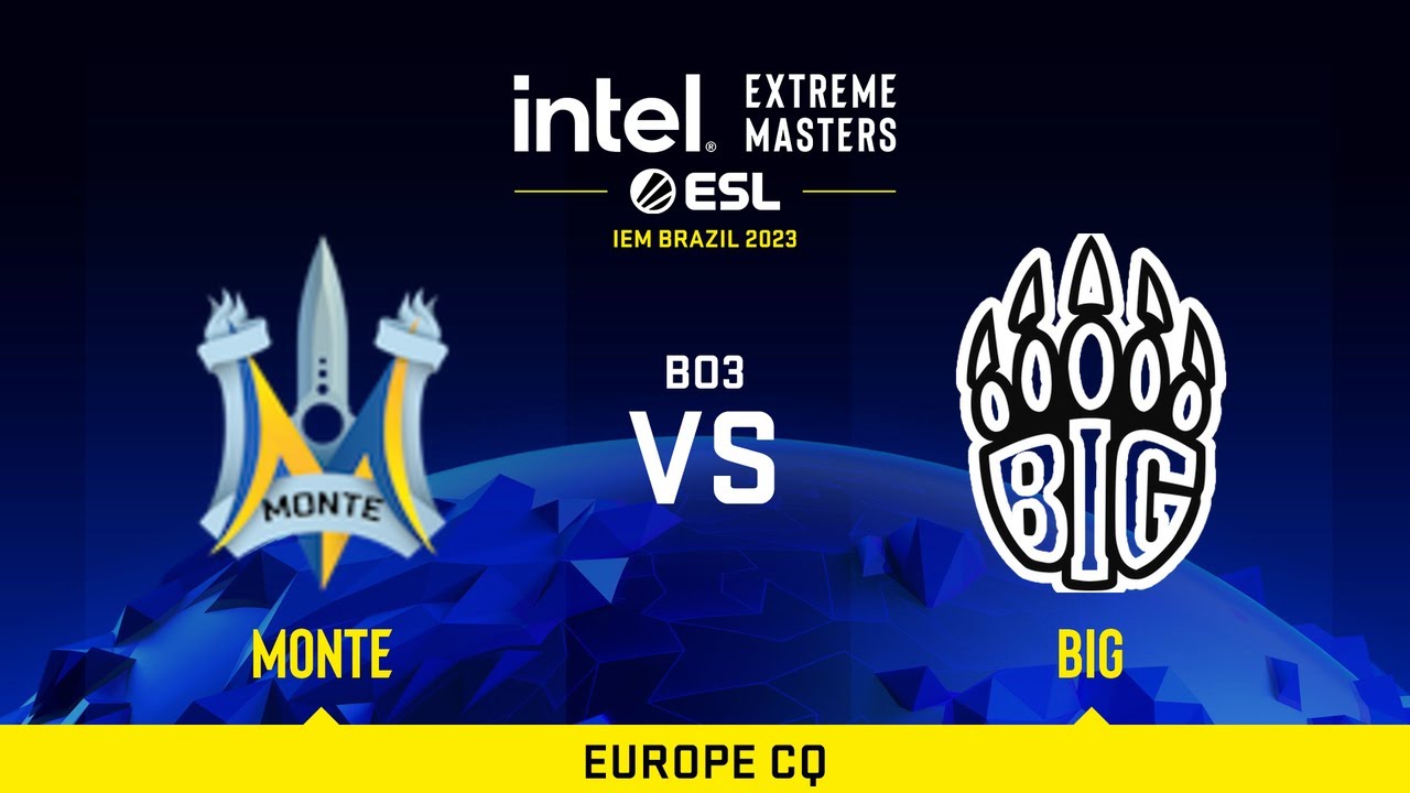 Monte vs BIG | Карта 1 Mirage | IEM Brazil 2023 Europe CQ