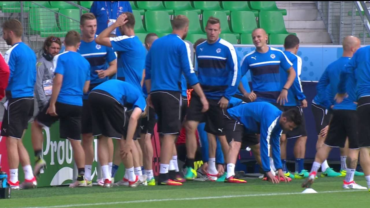 Slovakia training at Stade Geoffroy Guichard - 19.06