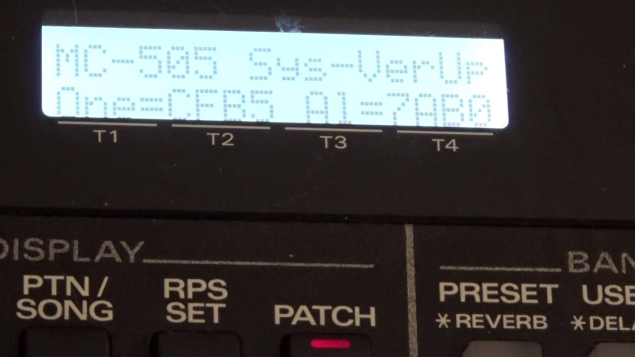 Roland MC-505 Operating System Update to 1.07