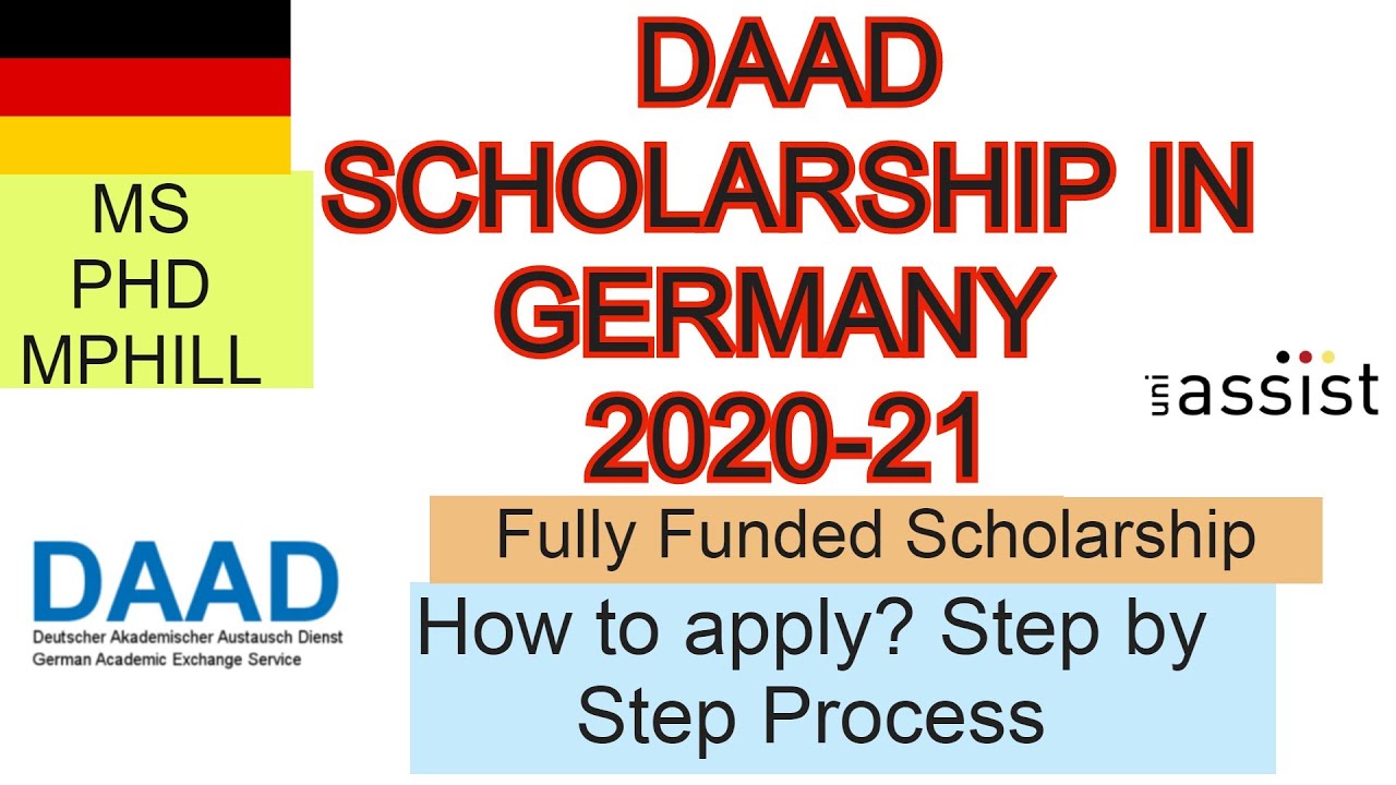 DAAD SCHOLARSHIP IN GERMANY 2020 21 FOR MASTERS & PHD FULLY FUNDED