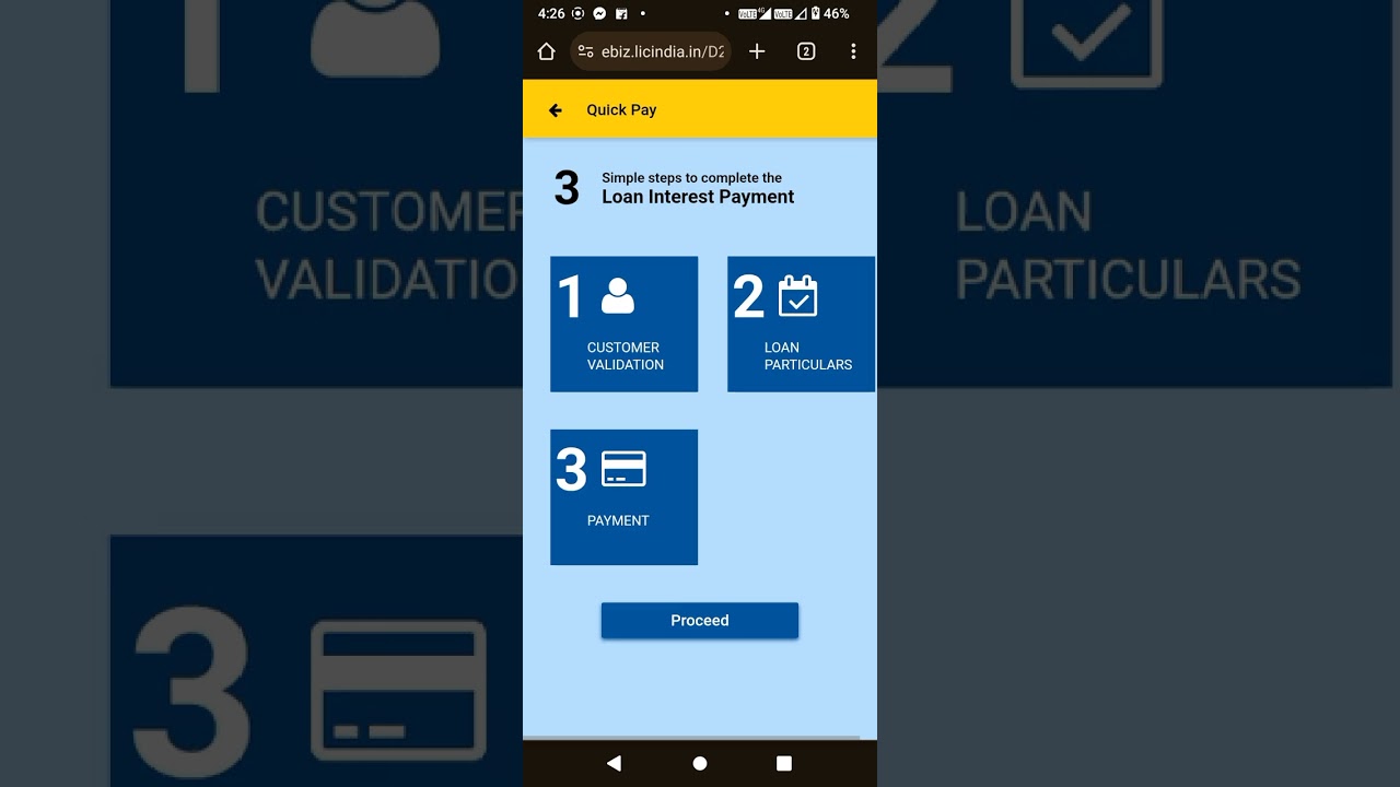 #lic loan payment online #interest pay online lic