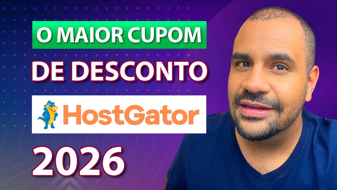 O MELHOR Cupom de Desconto da Hostgator em 2026
