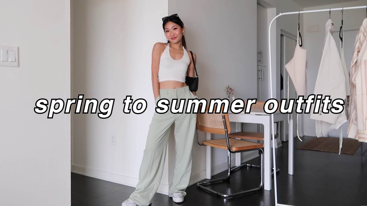 EASY SPRING TO SUMMER OUTFITS (cute and casual transitional outfits!)