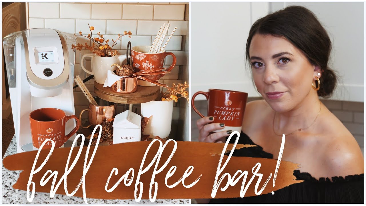 Fall Decorate With Me | Fall 2020 Coffee Station | Tiered Tray How-To