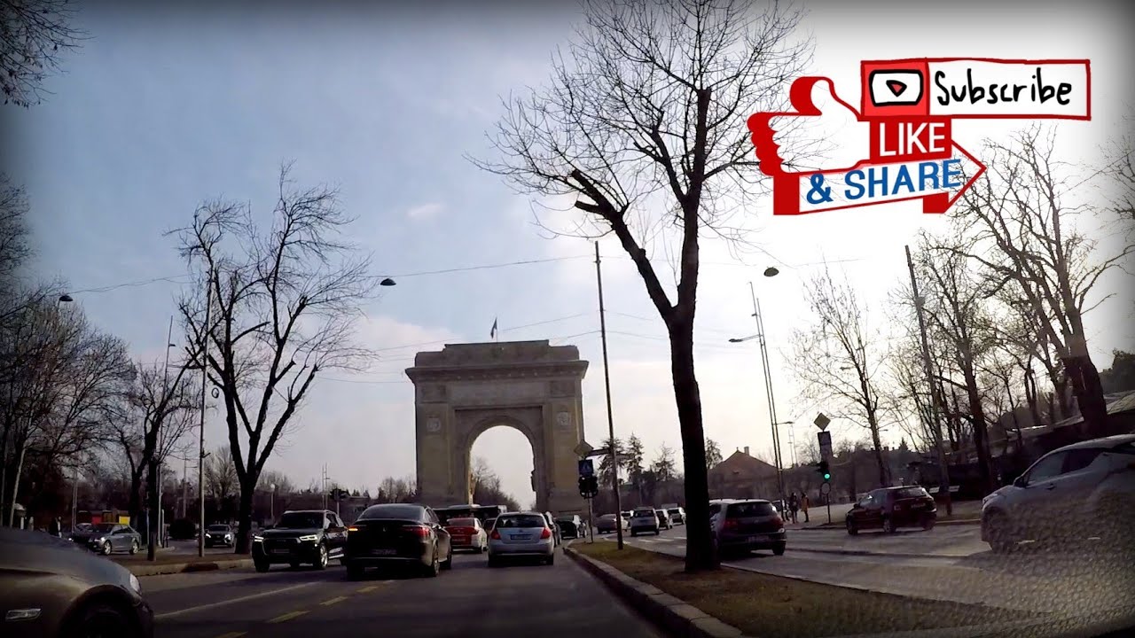 Sunday Drive in Bucharest / Baneasa / Otopeni / Victoriei / Unirii / Tineretului / City Driving 2021
