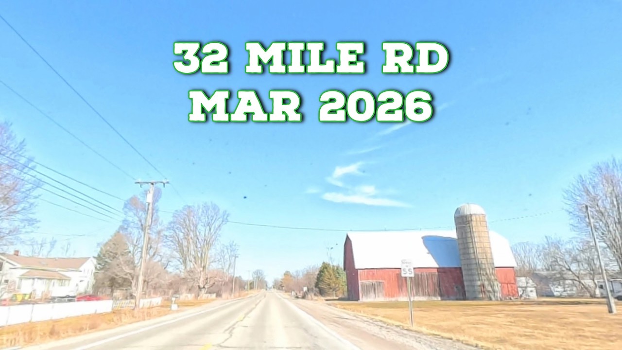 32 Mile Rd: Dequindre to St Clair River | County Road No Talking Drive