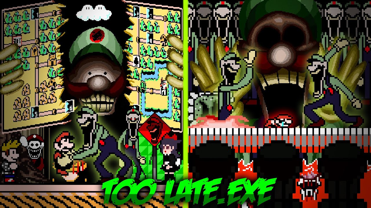Too Late.EXE (SMB3 Horror Game) - Full PLAYTHROUGH & SECRET + EXTRA 4K60FPS!