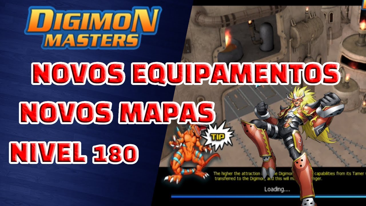 🆕NOVAS ROUPAS, NOVOS MAPAS E LEVEL 180 NO DIGIMON MASTERS🔥