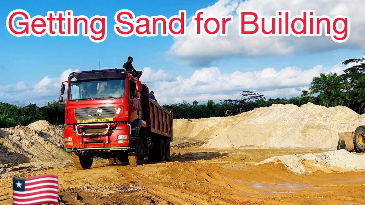 The process of getting sand in Liberia for building finally discovered behind the airport