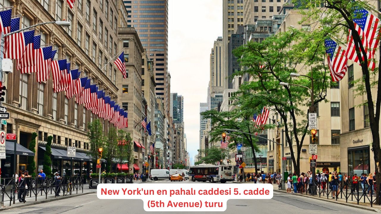 New York'un en pahalı caddesi 5. cadde (5th Avenue) turu