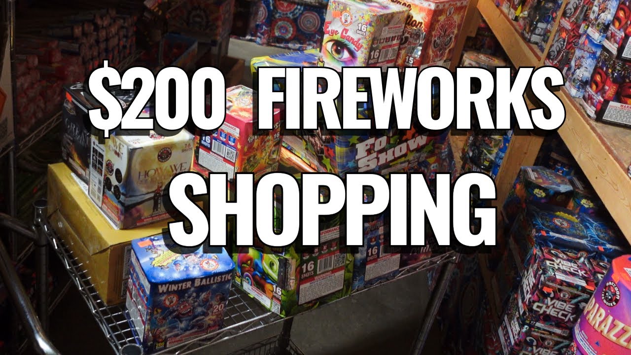 Fireworks Shopping on a $200 Budget at Discount Fireworks (We Got SO MUCH)