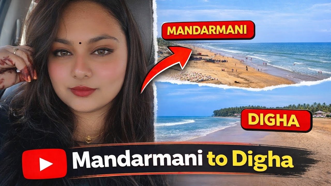 Mandarmani to Digha 🌊 | Beach Trip + Temple Visit | Beautiful Travel Vlog |Ranchi to Mandarmani