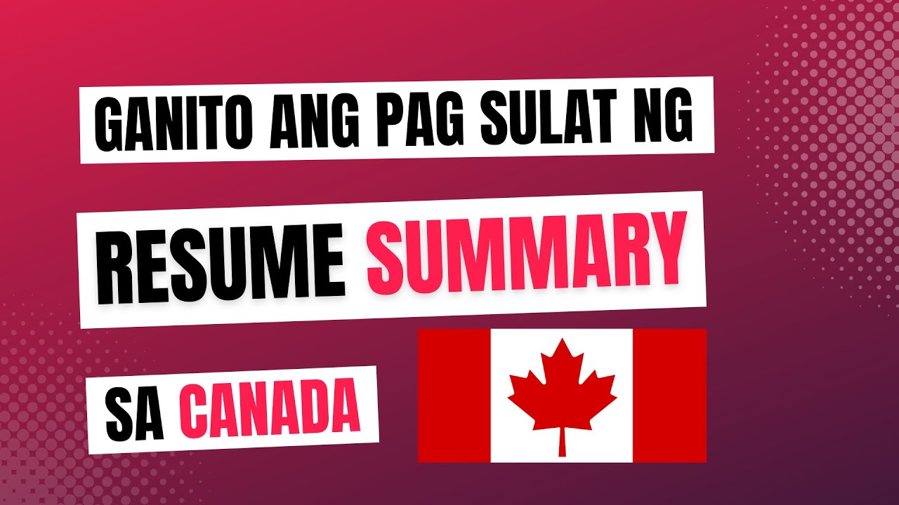 How To Write Professional Summary for Resume in Canada