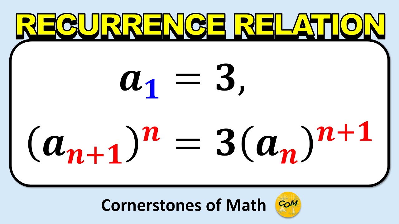 This Recurrence Relation is a PIECE OF CAKE. I Promise.